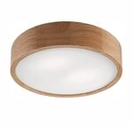 Bioledex Deckenleuchte Natur-Leuchte 37cm 2x E27 Eiche Holz, Glas