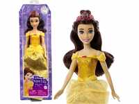 Disney Prinzessin-Spielzeug, bewegliche Belle-Modepuppe mit glitzernder Kleidung und