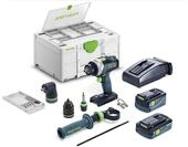 Festool Akku-Schlagbohrschrauber TPC 18/4 5,0/4,0 I-Set QUADRIVE (mit Akkupacks,