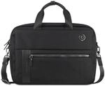bugatti Nero, gro&szlig;e Herren-Businesstasche mit Lederakzenten, Laptoptasche 15",