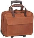HAROLD'S 2-Rollen Businesstrolley Leder 40 cm Laptopfach