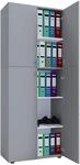 B&uuml;roschrank mit 5 F&auml;chern | moderner Aktenschrank mit Dreht&uuml;ren | Ma&szlig;e ca....