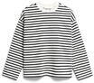 ARMEDANGELS Damen Sweatshirt aus Bio-Baumwolle FRANKAA MAARLEN Stripe Oversized Fit