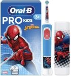 Oral-B Pro Kids 3+ Spiderman Elektrische Zahnb&uuml;rste Kinder, Blau/Rot | Inkl. 1