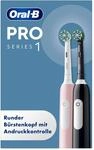 Oral-B Pro Series 1 Elektrische Zahnb&uuml;rste, Doppelpack mit 2 Aufsteckb&uuml;rsten,