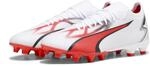 Puma Unisex Ultra Match Fg/Ag Fussballschuh, White Black fire Orchid, 42 EU