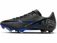 Nike Herren Zoom Vapor 15 Academy Fg/Mg Fußballschuh, Schwarz Blau Black Chrome