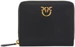 Pinko Taylor Zip Around Seidenkalbsleder, Reisezubeh&ouml;r Damenhandtasche, Schwarz,