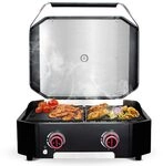 cozze® Plancha Gasgrill 600 mit Deckel | 2 Brenner | Wendeplatte aus Gusseisen cozze® Plancha Gasgrill 600 mit Deckel | 2 Brenner | Wendeplatte aus Gusseisen