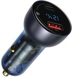 Baseus Car Charger Particular Digital Display C+U, PD 3.0 QC 4.0+, SCP, PPS, 5A, 65W