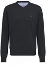 FYNCH-HATTON Pullover aus Baumwolle mit V-Ausschnitt Charcoal/XXL