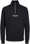 JACK & JONES Herren Stehkragen Pullover JORVESTERBRO Quarter Zip - Relaxed Fit,