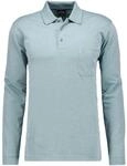 RAGMAN Herren Softknit-Poloshirt mit Brusttasche, Langarm