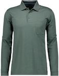 RAGMAN Herren Softknit-Poloshirt Fishnet, Langarm