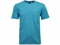 RAGMAN Herren Softknit T-Shirt Rundhals, mit Brusttasche XL, Ibiza Blau-742