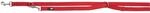 TRIXIE Premium-Hundeleine, doppelt, verstellbar, rot, 2M/10Mm