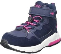 CMP Unisex Kinder Kids Hadil Leather Wp Urban Shoes Sneaker, Black Blue, 32 EU