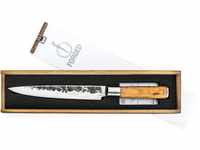 Forged Olive Schinkenmesser 20cm, handgefertigt, in Holzkiste
