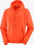 Salomon LC2286900060, Salomon Worthy Hoodie M Cherry Tomato Herren