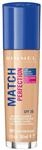 Rimmel London Match Perfection Foundation, SPF 20, 001 Fair Porcelain, 30 ml