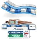 AM Qualit&auml;tsmatratzen Premium Taschenfederkernmatratze 150x190cm H4 24cm -...