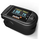 Pulox PO-200A Solo Pulsoximeter Schwarz mit Alarm f&uuml;r SpO2, Puls & PI