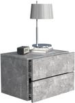 VCM Nachtschrank | Wandschublade | Wandboard | Nachttisch | Ma&szlig;e ca H. 30 x B....