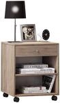 VCM Nachtschrank | Beistelltisch | Nachttisch rollbar | Ma&szlig;e ca. H 54 x B 45 x...