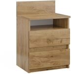 Vicco Nachttisch Monty, Goldkraft Eiche, 39.6 x 59.1 cm, zur Ablage von