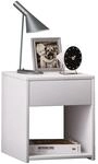 VCM Nachtschrank | Ma&szlig;e Nachttisch ca. H. 40 x B. 35 x T. 35 cm | Schublade und
