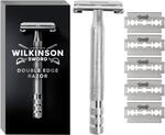Wilkinson Sword - Barber's Style The Edger f&uuml;r M&auml;nner, Double Edge Rasierer + 5