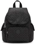 Kipling CITY PACK MINI Kleiner Rucksack, Signature Emb (Schwarz)