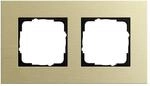 Gira 0212217 Abdeckrahmen Esprit 2-Fach, Aluminium/hellgold