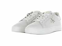 Calvin Klein Jeans Herren Cupsole Sneaker Classic Fluo Contrast Schuhe, Weiß