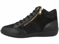 Geox D Myria B Sneaker, Black, 39 EU