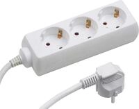Meister Steckdosenleiste 3-fach &ndash; wei&szlig; &ndash; 5 m Kabel &ndash; Tido 3-fach
