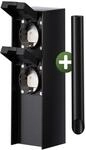 MONZANA&reg; Gartensteckdose 2fach IP44 Metallspie&szlig; Garten Au&szlig;ensteckdose