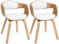 CLP 2er-Set Esszimmerst&uuml;hle Kingston, ergonomisch mit gepolsterter...