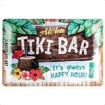 Nostalgic-Art Retro Blechschild, Tiki Bar &ndash; Geschenk-Idee f&uuml;r Cocktail-Fans, aus
