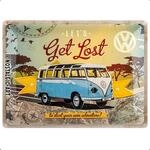 Nostalgic-Art Retro Blechschild, 30 x 40 cm, VW Bulli &ndash; Let's Get Lost &ndash;