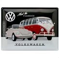 Nostalgic-Art Retro Blechschild, 30 x 40 cm, VW &ndash; Meet The Classics &ndash; Volkswagen