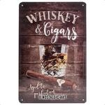 Nostalgic-Art Retro Blechschild, Open Bar &ndash; Whiskey &ndash; Geschenk-Idee f&uuml;r