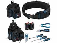 Bosch Professional Combo Kit, Werkzeuggürtel und Handwerkzeug-Set (inkl. 1x Gürtel