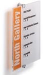 Durable T&uuml;rschild Crystal Sign, 210 x 297 mm (A4), mit bedruckbarer Folieneinlage,