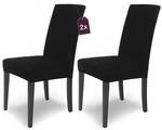 Scheffler Home Stuhlhussen Schwarz 2er Set Stretch Mia Schwingst&uuml;hle | Blickdichte