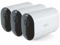 Arlo Pro4 XL 2K IP Überwachungskamera Außen 3er Set, 12-Monate Akkulaufzeit,