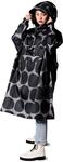 Rainkiss Damen Regenponcho Black Polka Rain Poncho, Einheitsgr&ouml;&szlig;e