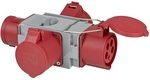 Brennenstuhl CEE Adapter Stromverteiler IP44 (1x CEE Stecker 400V/32A & 3x CEE