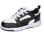 PUMA Unisex Kinder Rebound V6 Lo Jr Sneaker, Puma White Puma Black, 37 EU