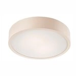 Bioledex Deckenleuchte Holzlampe 37cm 2x E27 wei&szlig; Holz, Glas
